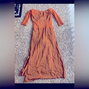 Tan Long Dress
